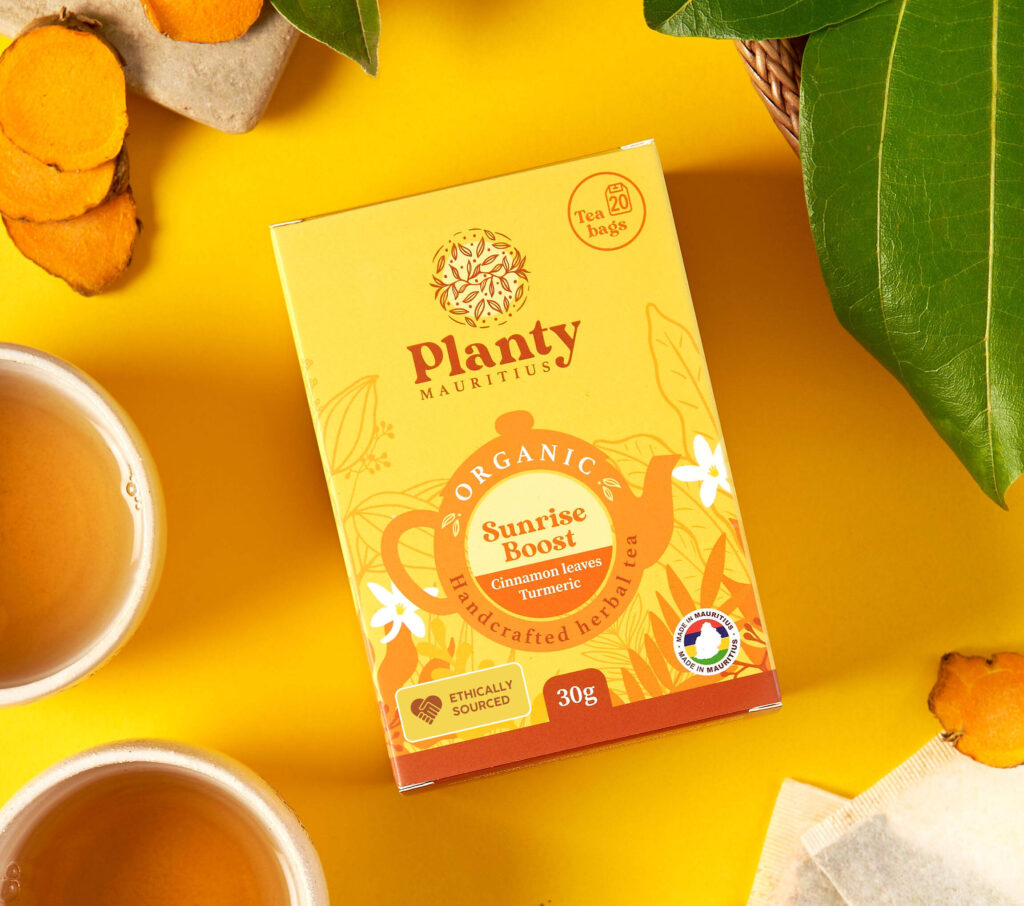 Planty - sunrise boost Sunrise boost - a blend of cinnamon leaves and turmeric infusion