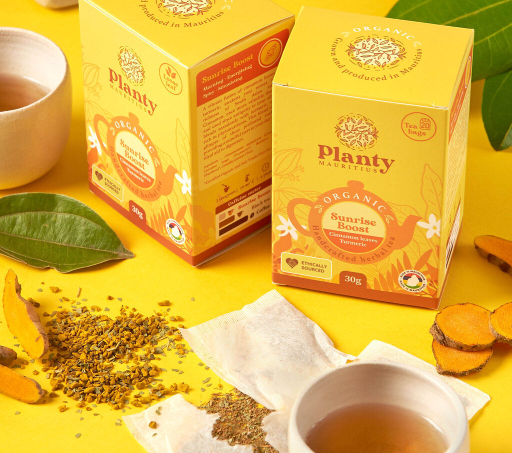 Planty infusion - sunrise boost cinnamon leaves and turmeric infusion